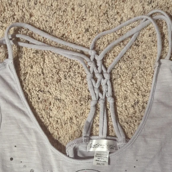 Women's Gray Graphic Tank Top - Picture 8 of 11